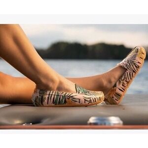 Womens Floafers Coral Pink Floral Casual Comfort Driving Loafers Shoes‎ Size 6